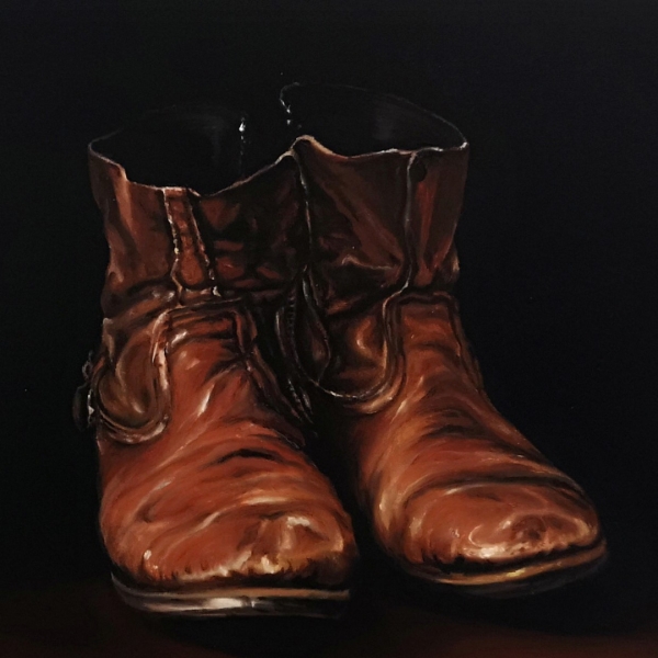 The artist's boots
