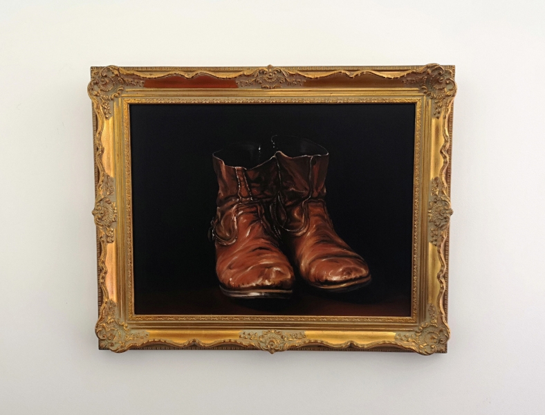 The artist's boots
